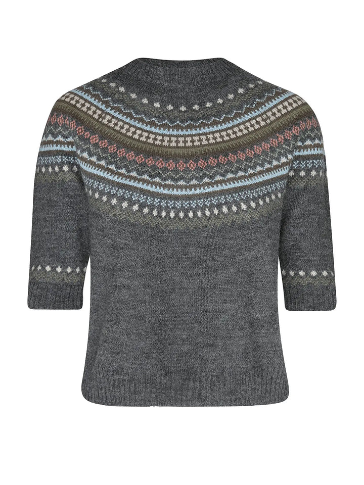 Weekend Elbow Sleeve Sweater - Medium Grey