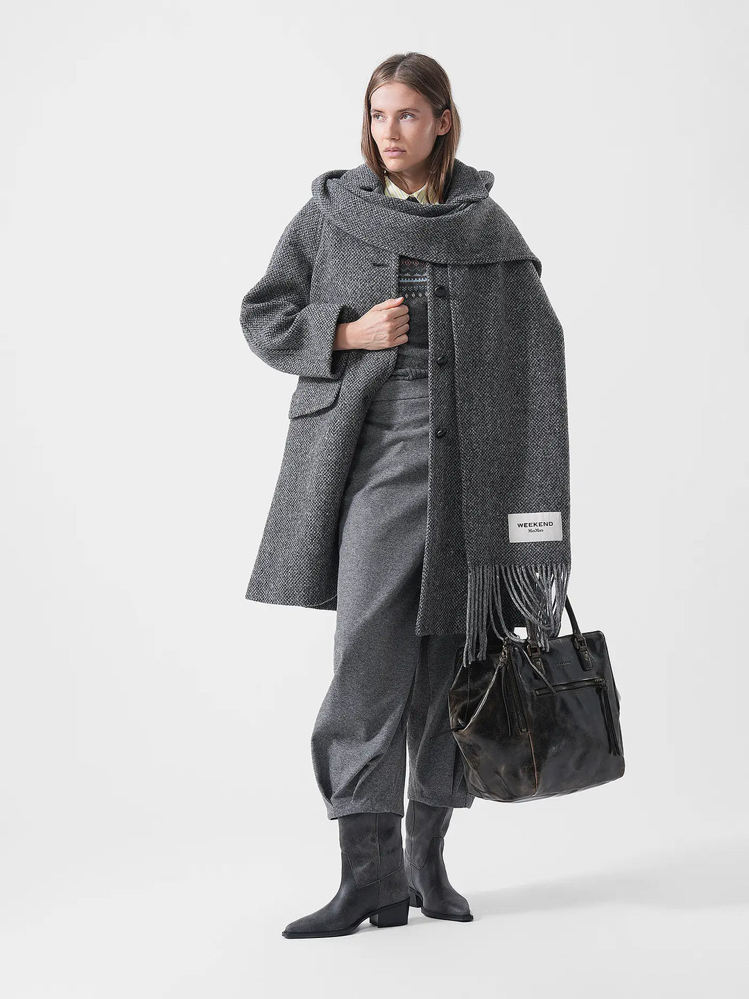Weekend Elbow Sleeve Sweater - Medium Grey