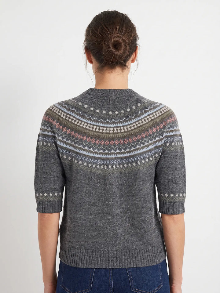 Weekend Elbow Sleeve Sweater - Medium Grey