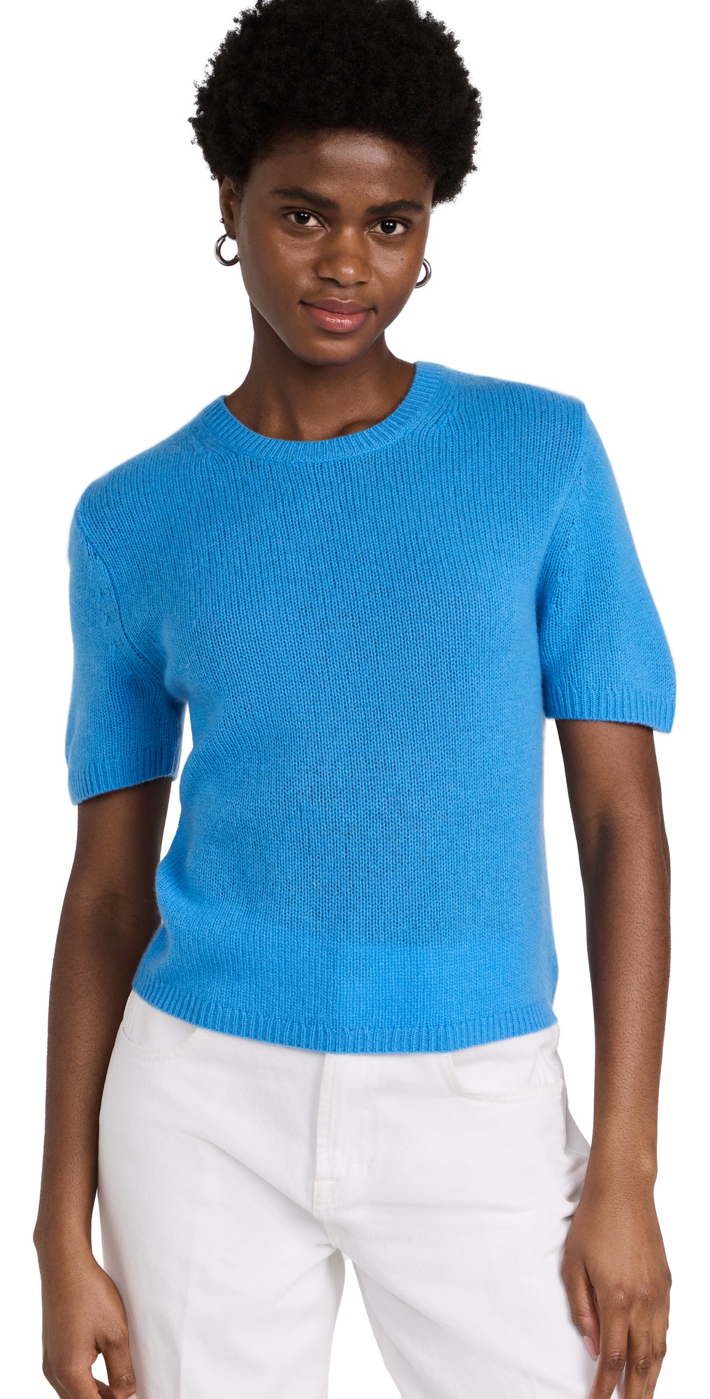 Cashmere Featherweight T-Shirt Cabana Blue