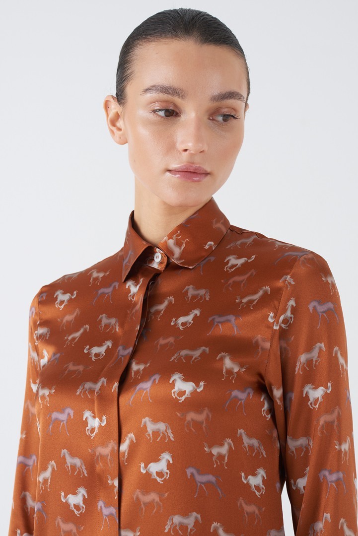 Zar Rc Horse Print Shirt