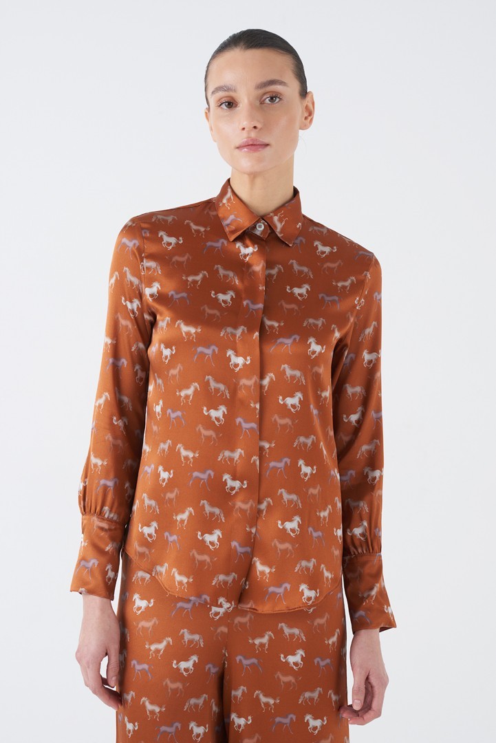 Zar Rc Horse Print Shirt