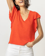 Load image into Gallery viewer, Flutter Sleeve V Neck
