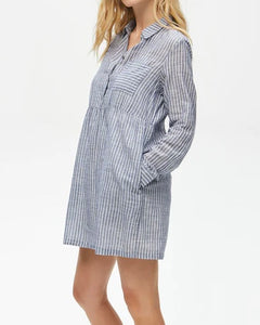 Striped Shirt Dress