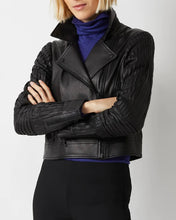 Load image into Gallery viewer, Leather Moto Jkt W/ Strip

