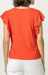 Flutter Sleeve V Nk