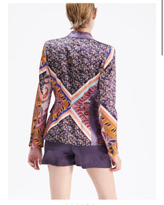 Printed Blazer