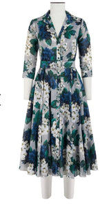 Avenue Geranium Print Shirt Dress