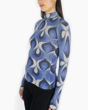 Load image into Gallery viewer, Retro Print Mock Neck Top
