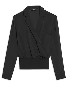 Collared Silk Top
