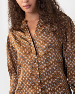 Geo Print Blouse
