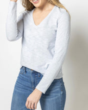 Load image into Gallery viewer, Back Seam  V-Neck Tee

