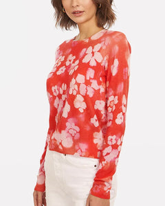 Floral Print Crew